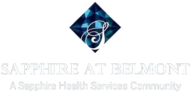 Sapphire At Belmont White Logo